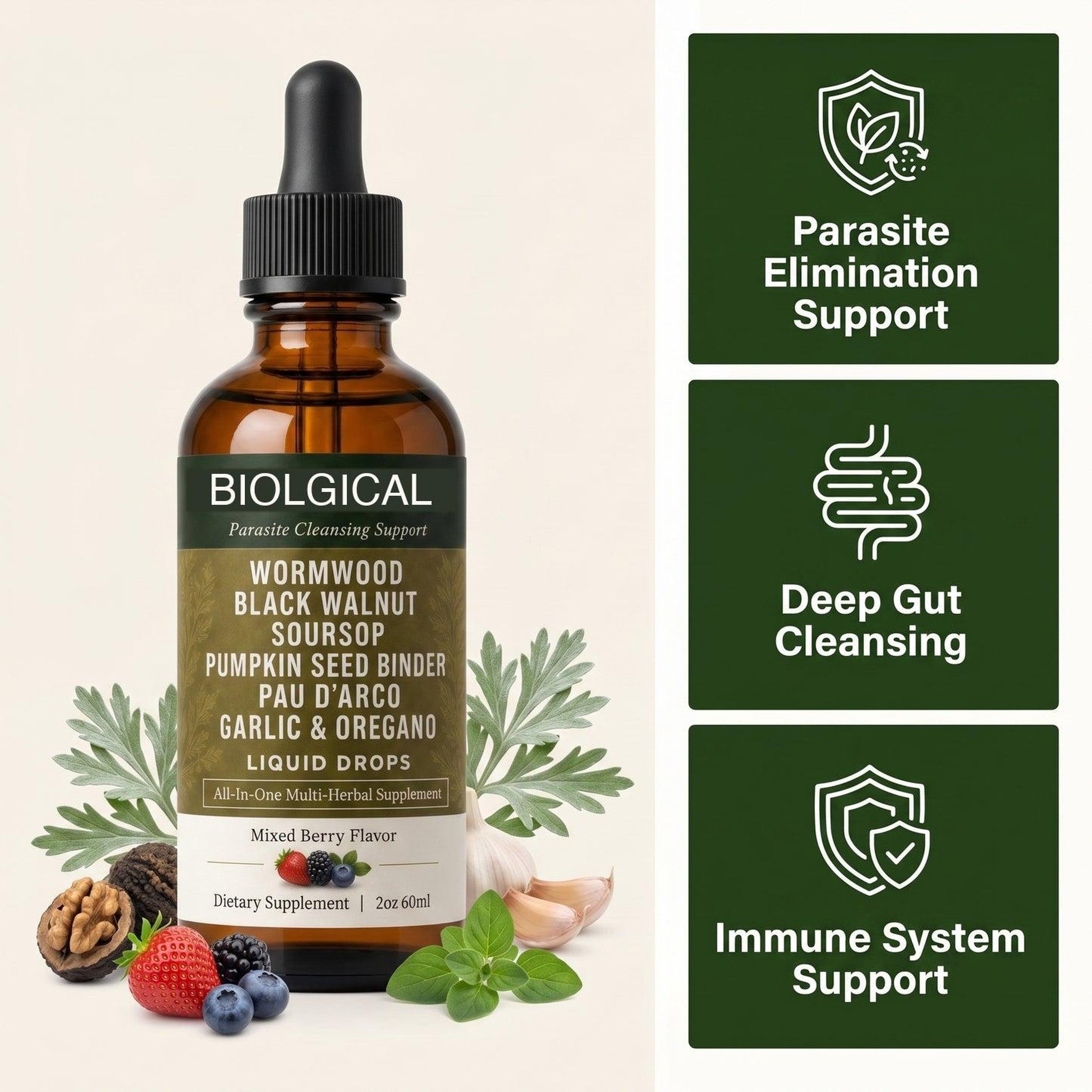 Biolgical — Wild-Harvested Wormwood Herbal Drops