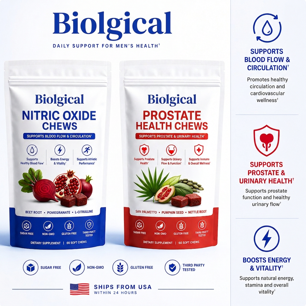 Biolgical — Nitric Oxide & Prostate Health Chews