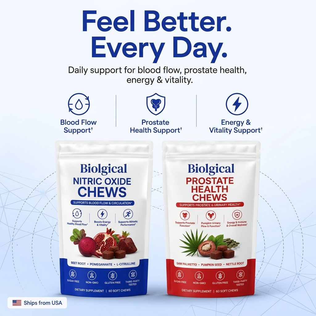 Biolgical — Nitric Oxide & Prostate Health Chews