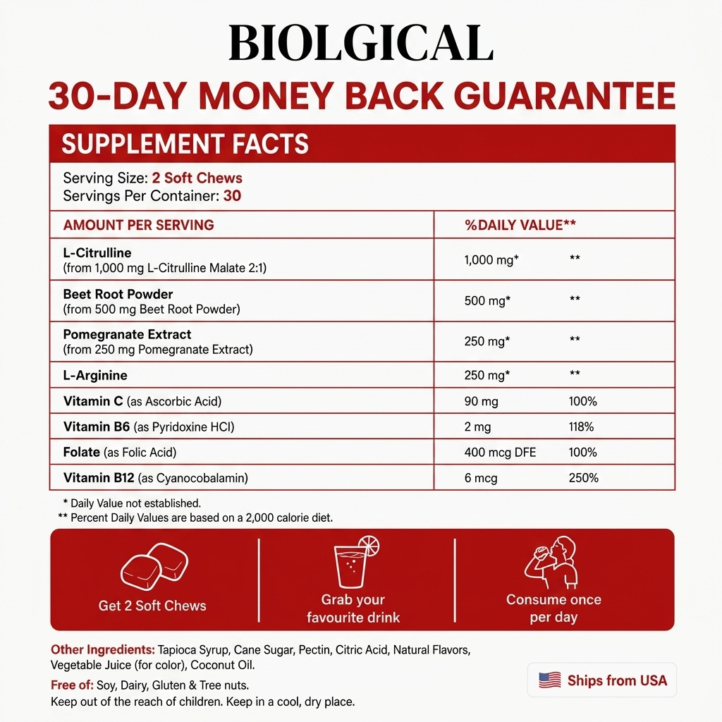 Biolgical — Nitric Oxide & Prostate Health Chews