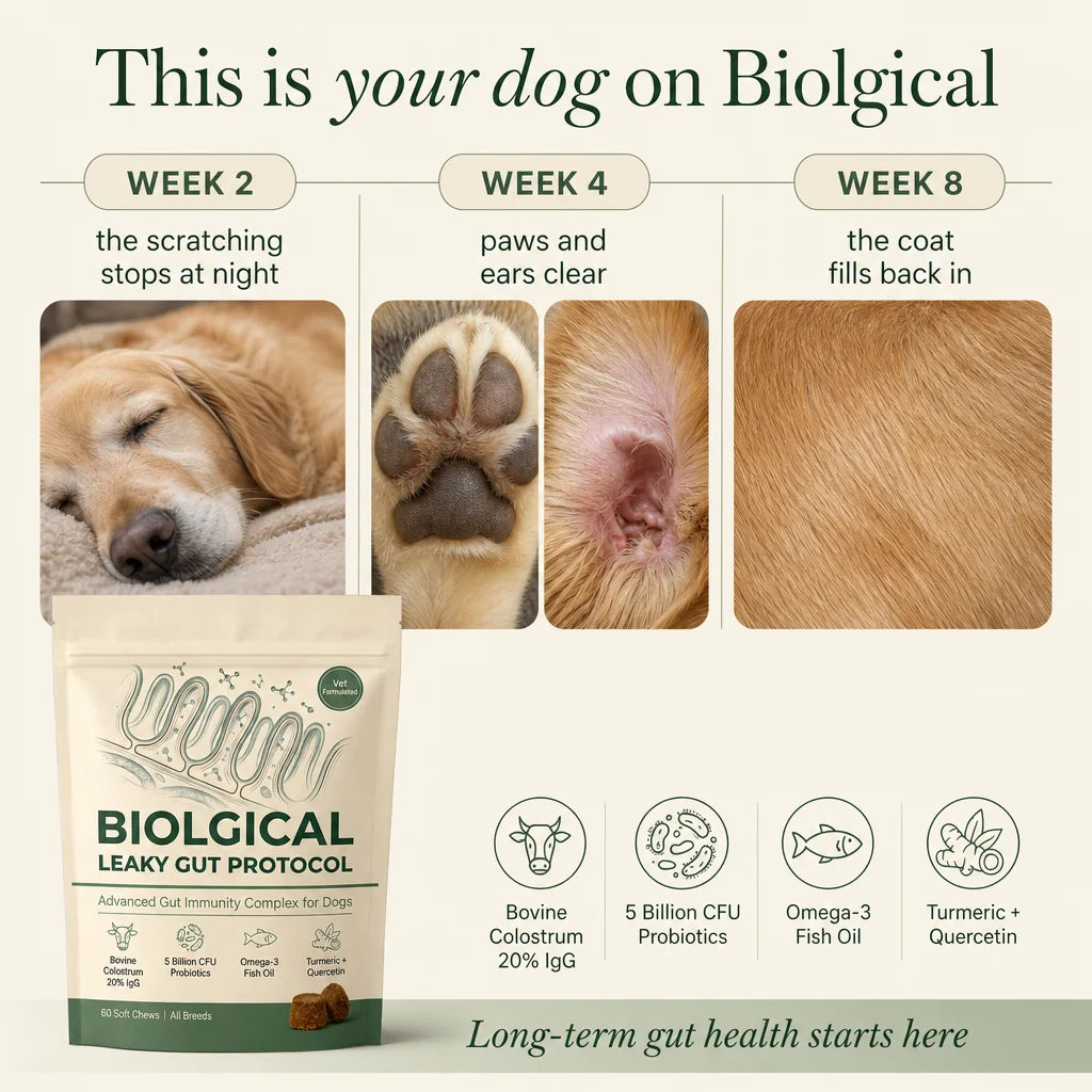 Week 2, 4 and 8 — your dog on Biolgical