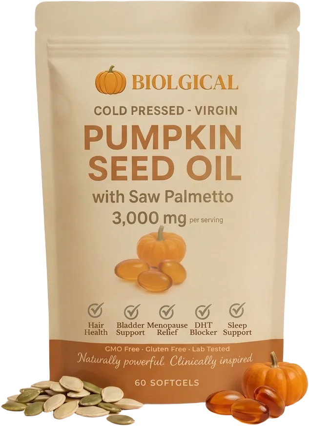 Biolgical Pumpkin Seed Oil Softgels pouch