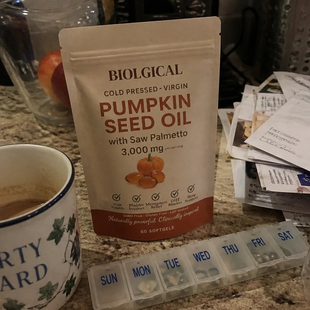Customer photo: the pouch on a kitchen counter